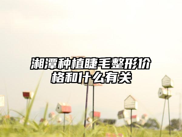 湘潭种植睫毛整形价格和什么有关