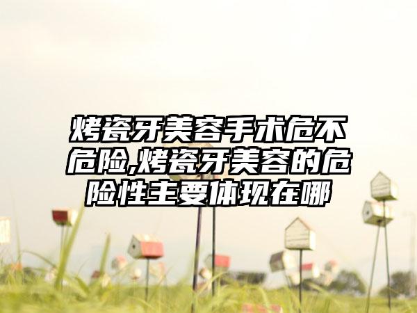 烤瓷牙美容手术危不危险,烤瓷牙美容的危险性主要体现在哪
