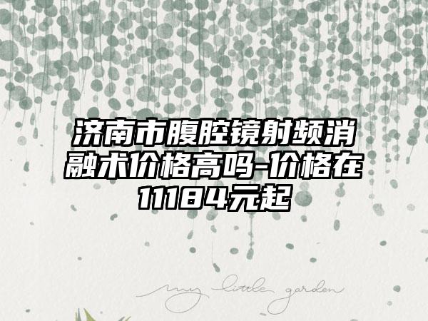 济南市腹腔镜射频消融术价格高吗-价格在11184元起