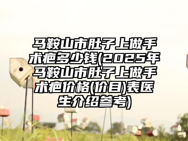 马鞍山市肚子上做手术疤多少钱(2025年马鞍山市肚子上做手术疤价格(价目)表医生介绍参考)