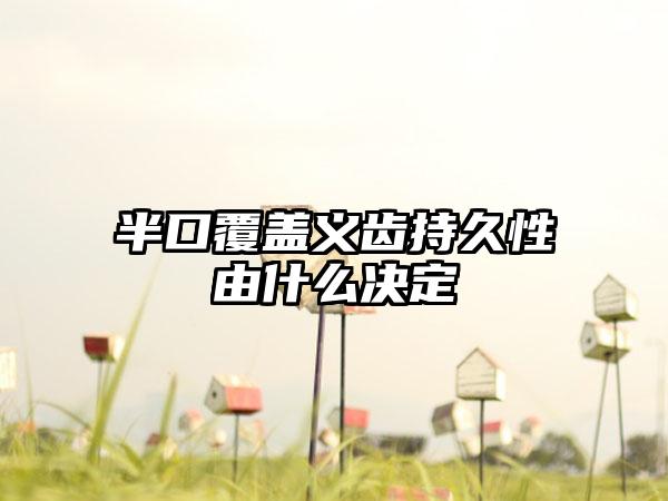 半口覆盖义齿持久性由什么决定
