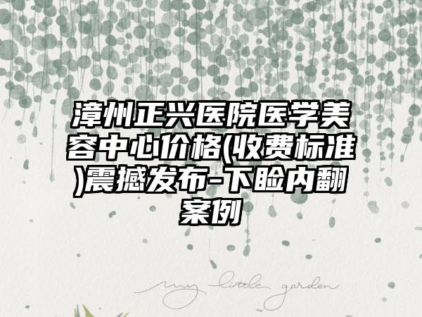漳州正兴医院医学美容中心价格(收费标准)震撼发布-下睑内翻案例