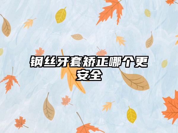 钢丝牙套矫正哪个更安全