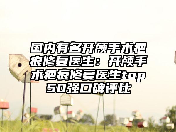 国内有名开颅手术疤痕修复医生：开颅手术疤痕修复医生top50强口碑评比