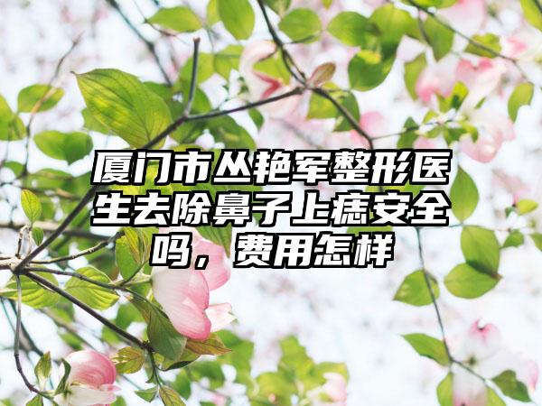 厦门市丛艳军整形医生去除鼻子上痣安全吗，费用怎样