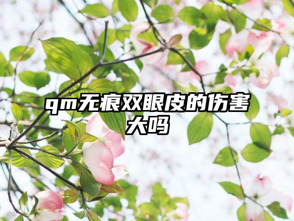 qm无痕双眼皮的伤害大吗