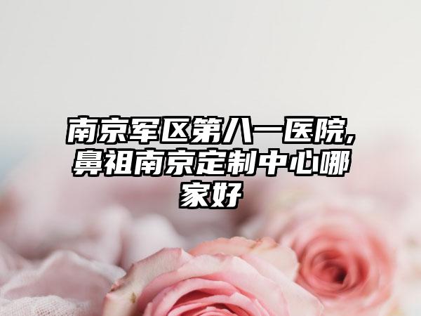 南京军区第八一医院,鼻祖南京定制中心哪家好