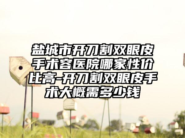 盐城市开刀割双眼皮手术容医院哪家性价比高-开刀割双眼皮手术大概需多少钱