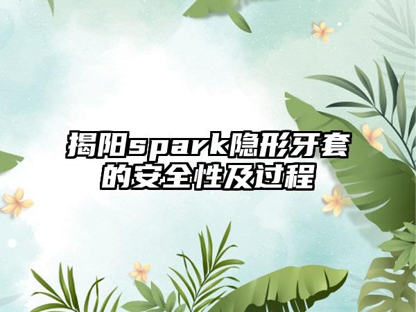揭阳spark隐形牙套的安全性及过程